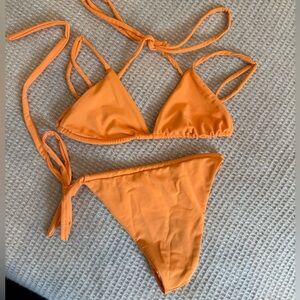 Via Vanilla Orange Bikini Set - Size M